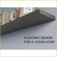 thumbnail image 6 of Floating Shelves Set of 2, 47.3” Wide Melamine Gray | Modern | Matte Gray, 6 of 13