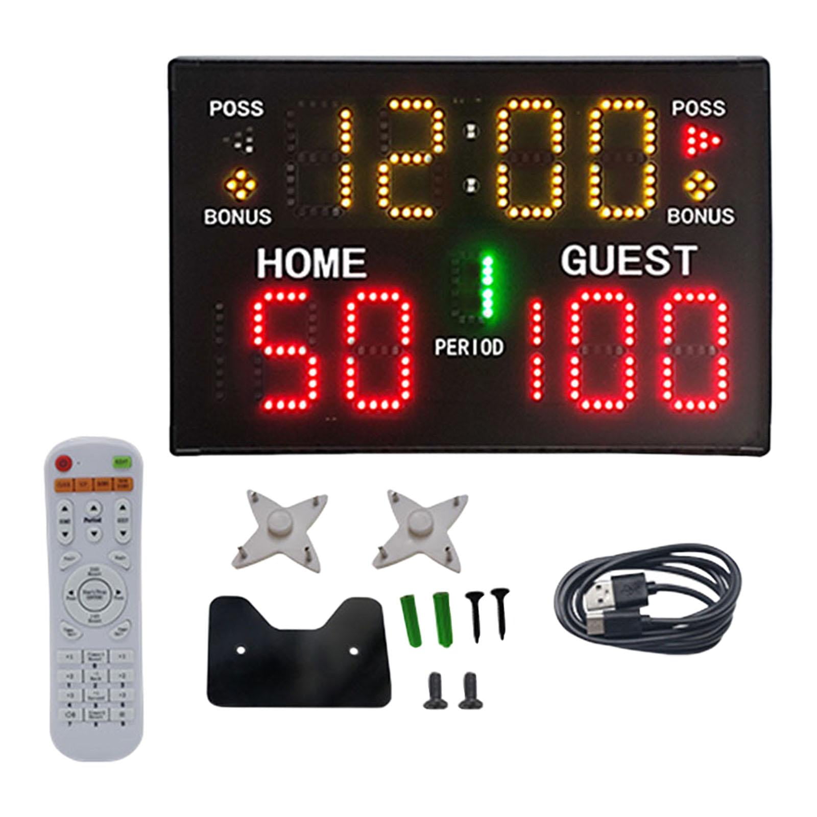 Tableau De Score Électronique Portable LED Avec Télécommande - Multisports : Basket, Ping-Pong, Volley, Tennis De Table