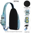 thumbnail image 3 of Crossbody Sling Backpack for Women Men Cute Ocean Life Turtle Shoulder Sling Crossbody Casual Chest Bag for Travel Sports Running Hiking, 3 of 6