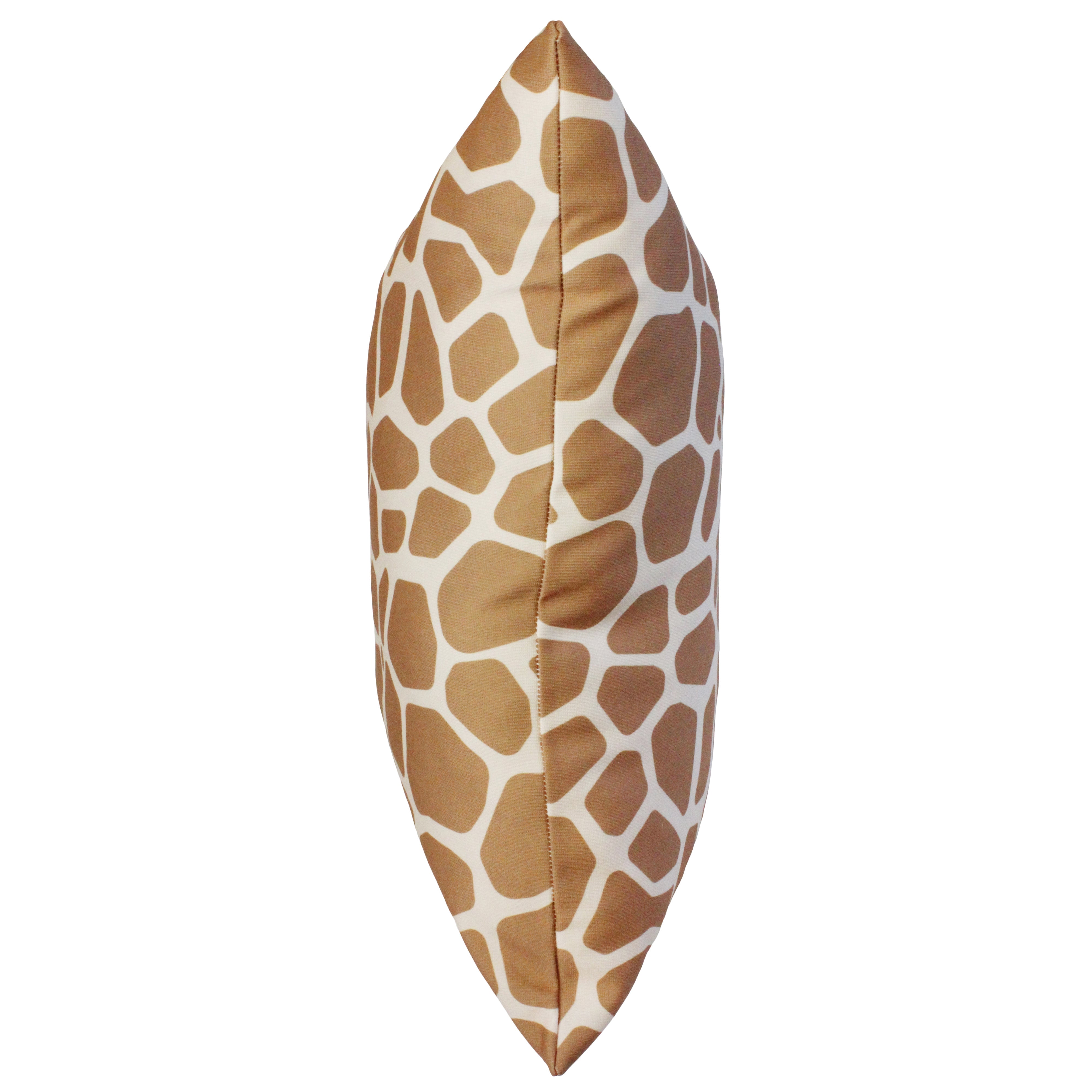 Everything Comfy Giraffe Print Decorative Throw Pillow, 16x16 Inch, Light Brown,