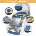 thumbnail image 2 of Folding Baby Potty Seat with Non-Slip Ladder Adjustable Toddler Toilet Training Seat, Soft Padded Chair for Boys & Girls, Lightweight, Easy-to-Clean, Anti-Skid Steps, Universal Fit for Standard Toile, 2 of 5
