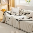 thumbnail image 4 of ViLaViDeca Couch For Sectional Sofa L Shape Couch Cover Blanket Orange Striped Geometric Sofa Cover For Dogs Sofa Washable Modern Sofa For Living Room, 4 of 7
