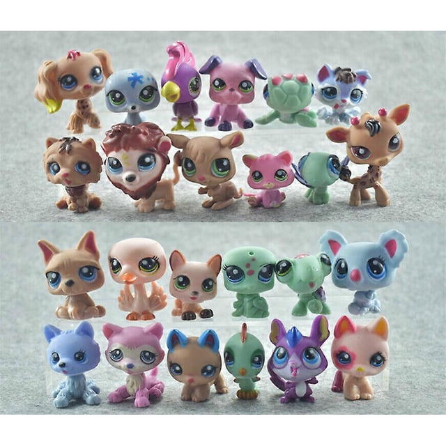24st Littlest Pet Shop Huge lot Pets LPS Dogs Cats Monkey Bear Lions Toy
