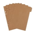 thumbnail image 2 of 10 Uds. de 6 anillas A5, insertos de carpeta de papel con pestañas para carpetas, de oficina BLESIY Cuaderno de papel con pestañas, 2 of 8
