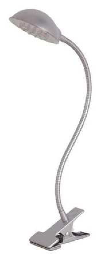 TENSOR 10C-004 LED Adj Gooseneck Clip Lamp,Silver