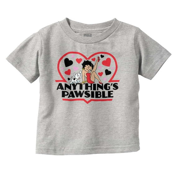 Betty Boop Anythings Possible Pun Youth T Shirt Tee Girls Infant Toddler Brisco Brands 2T