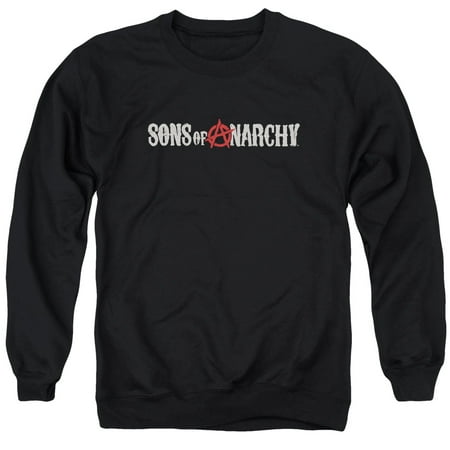 Sons Of Anarchy TV Series Beat Up Distressed Logo Adult Crewneck (Sons Of Anarchy Best Moments)