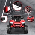 thumbnail image 6 of VIBESPARK 24V 2 Seater Ride on Toys UTV with Remote Control, Electric Ride on Cars for Kids, Power Car Wheels, Colorful LED Lights, Bluetooth, Storage Space, Red, 6 of 9