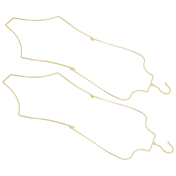 unbranded  2 Pcs Bathing Suit Bikini Hanger Hangers Clothes Display Golden
