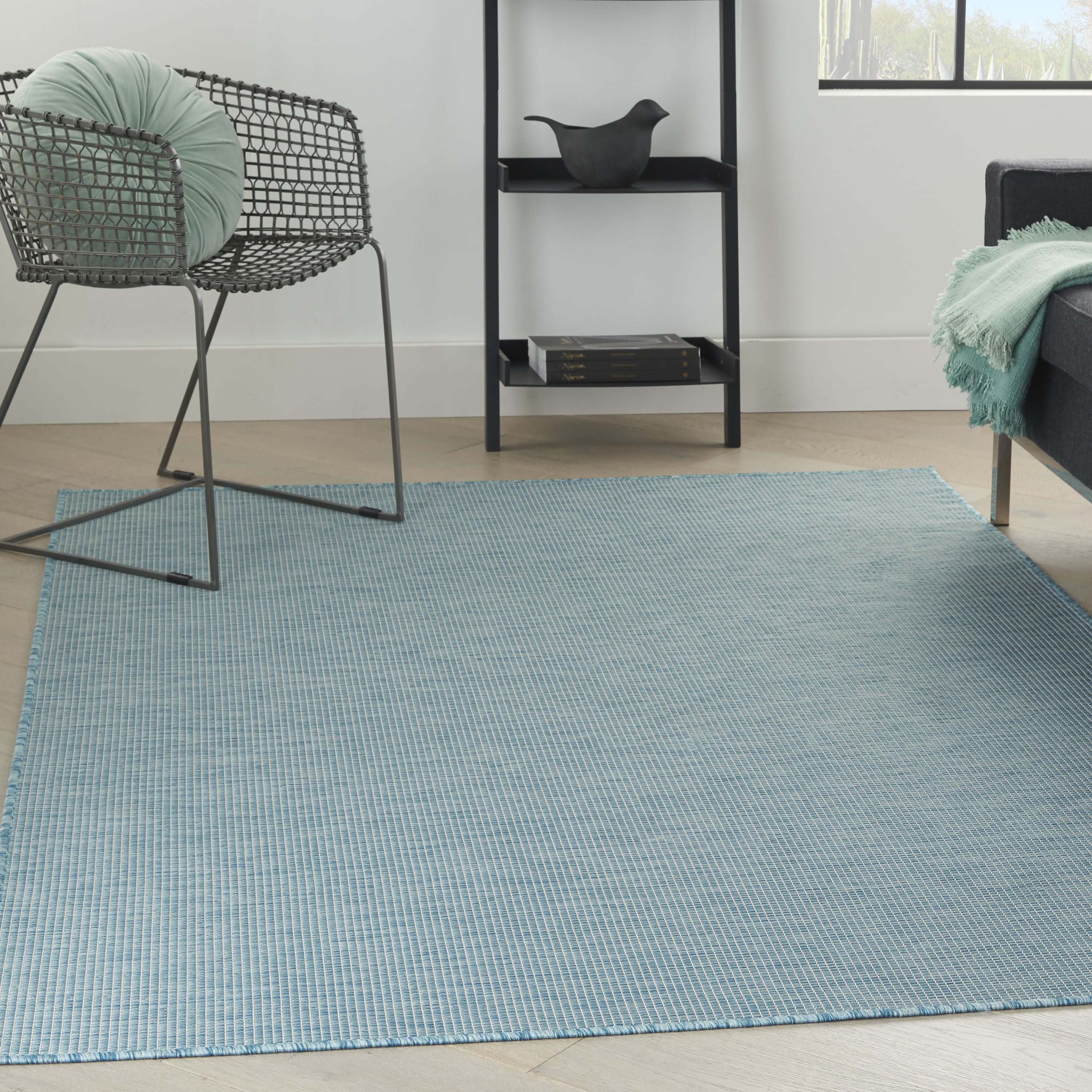 Green Bamboo Leaf Spa Floor Non-slip Beach Mat Room Yoga Carpet Round Area Rug 