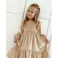 thumbnail image 5 of Ketyyh-chn99 Girls Dresses Fall Toddler Kids Girl 2023 Princess Dress Khaki,S, 5 of 5