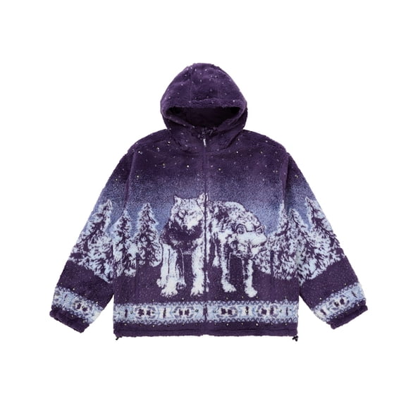 Supreme Men's b.b. Simon Reversible Hooded Fleece Jacket Purple, from StockX
