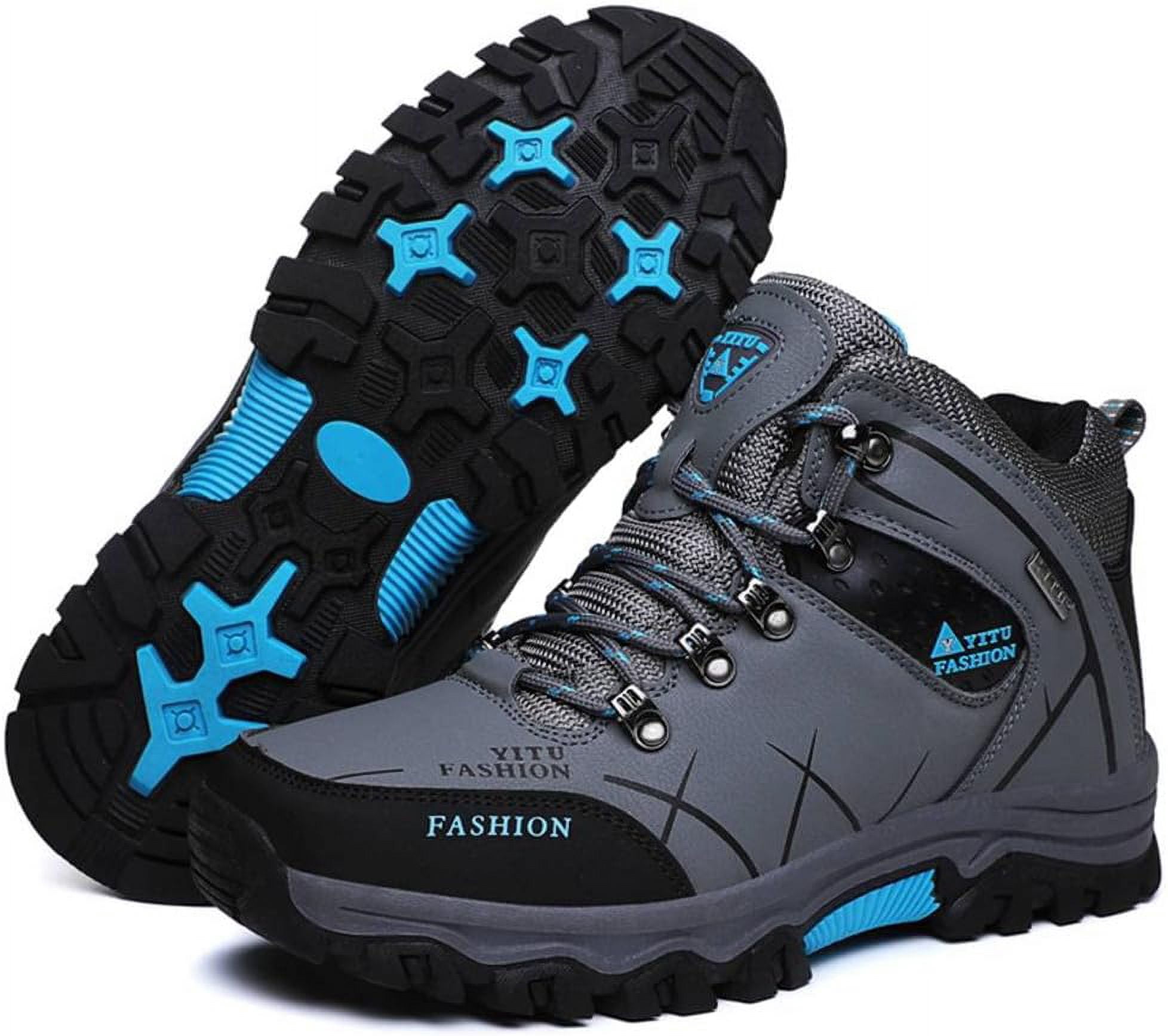 ⚡Men\'s Waterproof Hiking Boots Non-Slip Lightweight Mid Top Ankle Boot ZASEPY Men main image 2