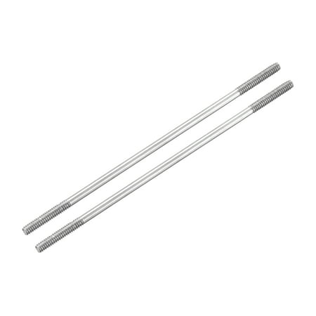 

M2x60mm 304 Stainless Steel Push Rod Double End Threaded Rod for DIY 2Pack