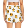 thumbnail image 4 of Haiem Cute Duck With Headphone Women's 2 in 1 Running Shorts - Lightweight Athletic Workout Gym Yoga Breathable Sports Shorts Liner with Phone Pockets-Small, 4 of 9