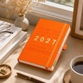 thumbnail image 5 of 2027 Calendar Planner, 5.51"x8.35" Weekly Monthly Schedule Book with Tabs (Orange), 5 of 6