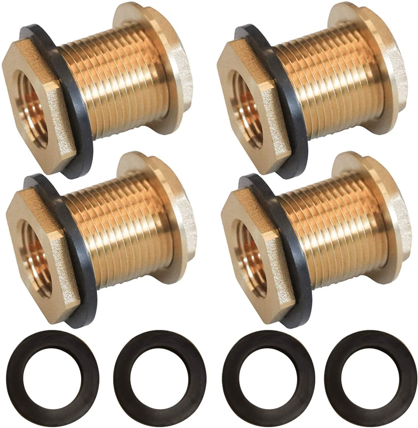 Solid Brass Bulkhead Fitting 1 2 Female 3 4 Male GHT Solid Brass solid-brass-bulkhead-fitting-1-2-female-3-4-male-ght-solid-brass