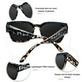 thumbnail image 4 of KANASTAL Oversized Sunglasses Fit Over for Women Polarized Square Wear Over Glasses Sun Glasses Men UV400 Leopard Frame Black Lens, 4 of 7