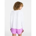 thumbnail image 4 of Athletic Works Women's ButterCore Tee with Long Sleeves, Sizes XS-XXXL, 4 of 7