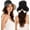 Black, variant on Women's Bowknot Wide Brim Sun Protective Hat, Foldable UPF50+ Summer Beach Hat, Outdoor Travel