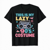 This Is My Lazy 90s Costume Tee Funny Vintage Top