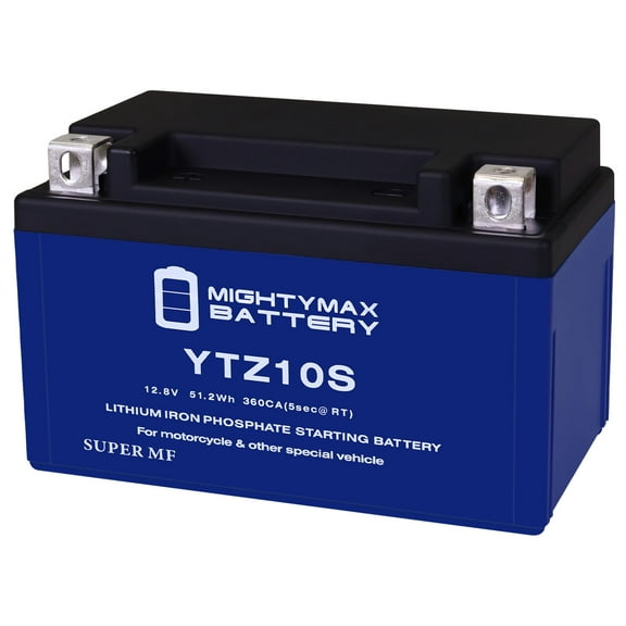 YTZ10S Lithium Replacement Battery compatible with FAYTZ10S Yamaha ATV