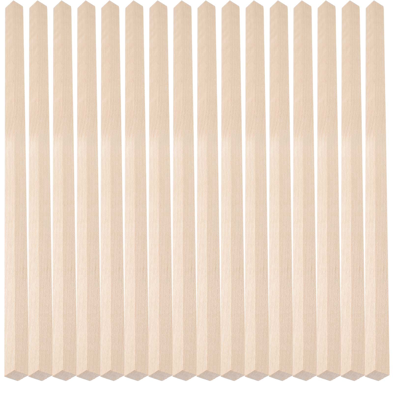 FESTFENDS 30Pcs Unfinished Wood Stick 1X1X11.8In for