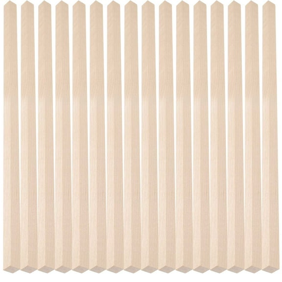 Mobutofu 30Pcs Craft Wood Dowel Rods 1X1X11.8In for Beginners and Experts