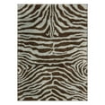 thumbnail image 2 of Nourison Splendor Aqua Brown Shag Area Rug, 2 of 3