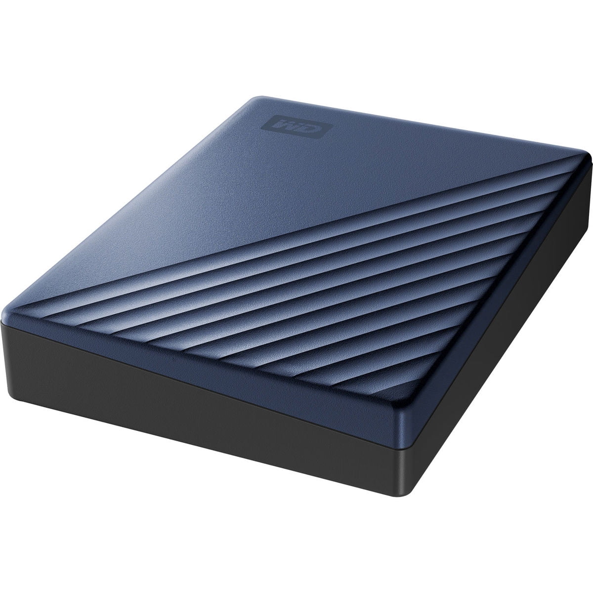 WD My Passport Ultra WDBFTM0040BBL 4 TB Portable Hard Drive - External - Blue - USB 3.0 - 256-bit Encryption Standard - 3 Year Warranty