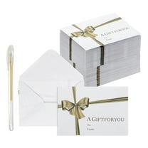 Uxcell 100Pack Mini Envelopes, 4x3 Card V Flap Small Business Card Envelopes, White