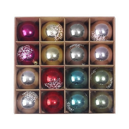 

Moresave 16Pcs Christmas Tree Ball Pendant Shopping Mall Ceiling Window Decoration Multi-color Five Planets L