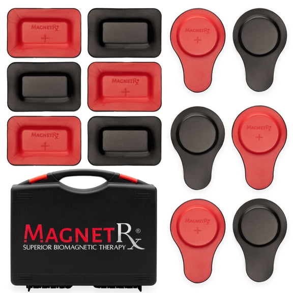 Biomagnetic Therapy Magnet Kit — Ferrite Leather (12 Mixed Units)