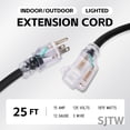thumbnail image 2 of Cable de extensión para exteriores EP, 25 pies, 12/3, SJTW, resistente, negro, 2 of 7