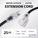 thumbnail image 2 of Cable de extensión para exteriores EP, 25 pies, 12/3, SJTW, resistente, negro, 2 of 7
