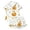 White, variant on Gunia Toddler Girl Halloween Pajamas Pumpkin Graphic 2 Piece Button Up Short Sleeve Tops With Shorts Nightwear Pjs Sleepwear Black 2-3 Years