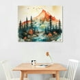 thumbnail image 2 of COMIO Abstract Wall Art Forest Mountain Watercolor Wall Paintings Landscape Modern Canvas Prints Bathroom Bedroom Office Wall Decor Framed Artwork Wall Pictures Ready to Hang, 2 of 4