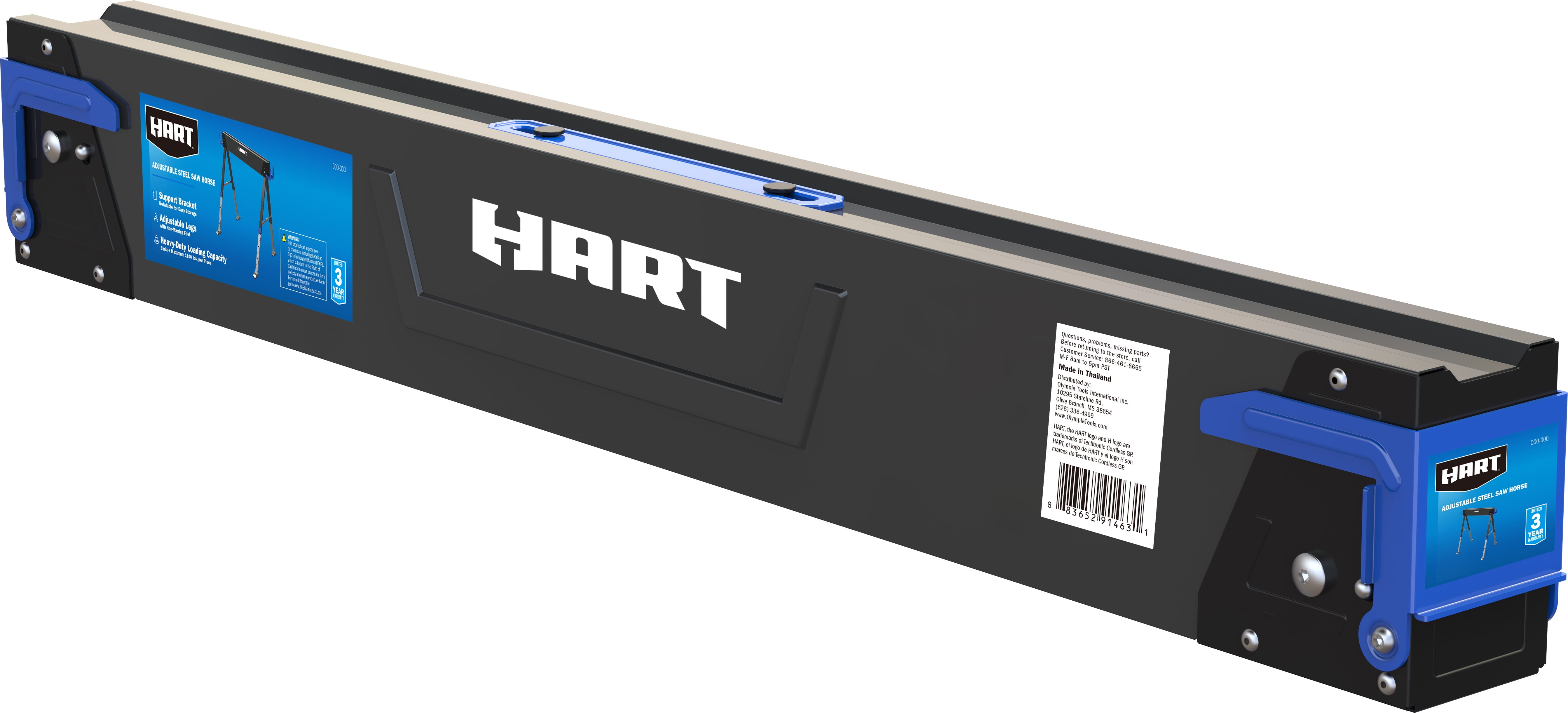 Hart Adjustable Steel Sawhorse (1100-lb Capacity)