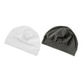 thumbnail image 3 of Gorro de dormir de 2 piezas, cálido y multifuncional, con protección para los oídos, gorro de calavera para la noche. gris y blanco, 3 of 9