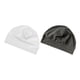 thumbnail image 3 of 2 gorros de dormir suaves para correr, andar en bicicleta, viajar y dormir. gris y blanco, 3 of 9