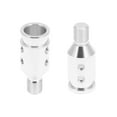 thumbnail image 6 of Vehicle Red Round Ball Gear Shift Knob Manual Transmission with M12x1.25 Silver Tone Shift Knob Adapter Set Universal, 6 of 6