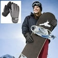 thumbnail image 4 of Guantes de esquí de invierno para hombre y mujer, guantes de nieve con pantalla táctil, guantes cálidos impermeables, 4 of 5