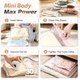 thumbnail image 4 of Livhil 15Pcs Pink Vacuum Seal Bags for Clothes, Travel Vacuum Storage Bags with Pump, Dorm Room Essentials, Four Sizes, 4 of 12