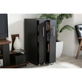 thumbnail image 2 of Baxton Studio Lindo Dark Brown Wood Bookcase with Two Pulled-out Doors Shelving Cabinet, 2 of 6