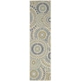 thumbnail image 3 of SAFAVIEH Veranda Petra Geometric Indoor/Outdoor Runner Rug, 2'3" x 6'7", Cream/Green, 3 of 7