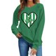 thumbnail image 4 of Suéteres de Manga Larga de Mujer con Cuello Redondo Impreso Suelto Casual para la Fiesta Del Día de San Patricio Y el Uso Diario, 4 of 6