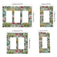 thumbnail image 2 of Yayeee Rocker Switch Wall Plate 3-Gang 6.5"x4.6" Home Decorative Outlet Cover, Green Cartoon Trucks Pattern, 2 of 6