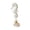 White, variant on WLPZXP Decorative seahorse figurines, seahorse statue, rustic wooden sculpture, coastal White