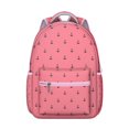 thumbnail image 1 of Nautical Anchor Student Backpack Waterproof Durable School Bag with Coastal Boat and Ocean Waves Print, Adjustable Straps, Breathable Padding, Large Capacity for School and Travel, 1 of 3