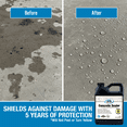 thumbnail image 2 of Rain Guard Concrete Sealer Concentrate | Makes 5 Gallon | Natural Finish | Deep Penetrating Protection Against Water and Salt Damage for All Concrete Surfaces | Silane/Siloxane Waterproofer, 2 of 8
